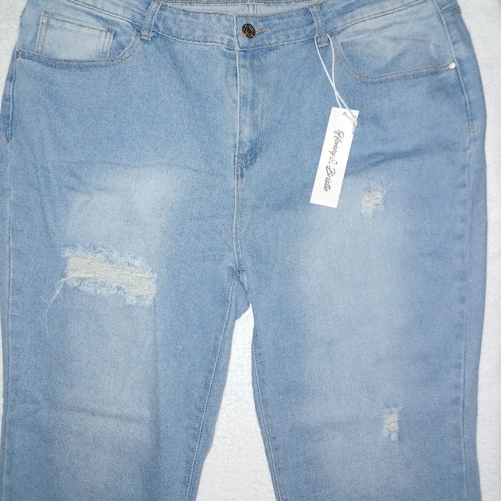 HONEY & BRISTLE DISTRESSED JEANS